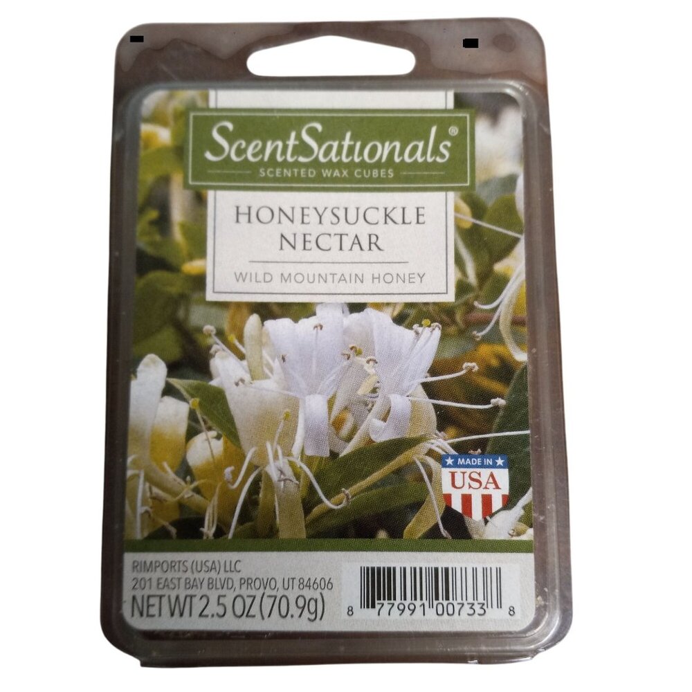 ScentSationals Honeysuckle Nectar Scented Wax Cubes 2.5 Oz NEW
